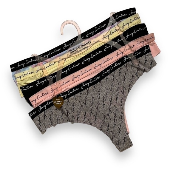 5-PK Juicy Couture No Panty Lines Underwear - Picture 1 of 2